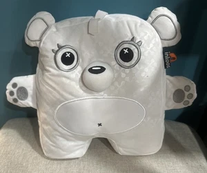 Inkoos Plush Dog + Orange Marker ~ Draw Wash Redo, Machine Washable, White Puppy - Picture 1 of 2