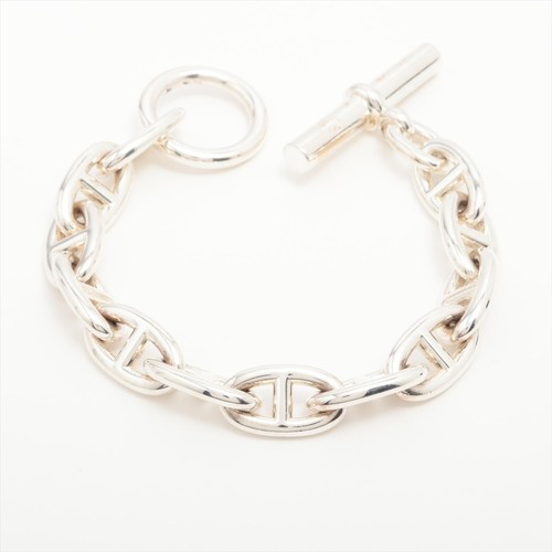 Bracciale Hermès Chaîne d'Ancre GM 12 cornici argento 925 68 2 g