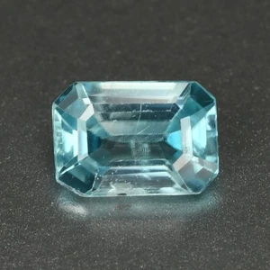 1.00 Ct Pleasant Octagan Cut 6.4 x 4.5 MM 100% Natural Blue Cambodia Blue Zircon - Picture 1 of 5