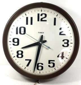 Vintage Timex Electric School Industrial Wanduhr 13" Bürouhr • Made in USA - Bild 1 von 5