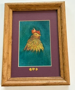 Jan Whitefoot Original Gemälde Hahn Washington Farm County Harrah Washington - Bild 1 von 11
