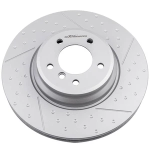 Silver Right RH Front Brake Rotors Dics Fits for BMW 330i E90 2005-2008 3.0L - Picture 1 of 12
