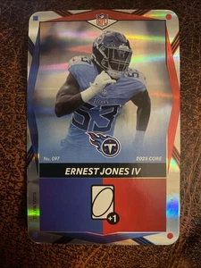 2025 Uno Elite - Ernest Jones IV -Blue+ Red (FOIL) Titans  DRAW 1 - Picture 1 of 2