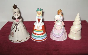Campanas de cena de cerámica vintage (4) colección de 4 campanas diferentes C - Imagen 1 de 4