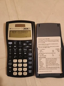 Texas Instruments TI-30X IIS - Scientific Calculator w/Cover - TESTED black/gray - Picture 1 of 2