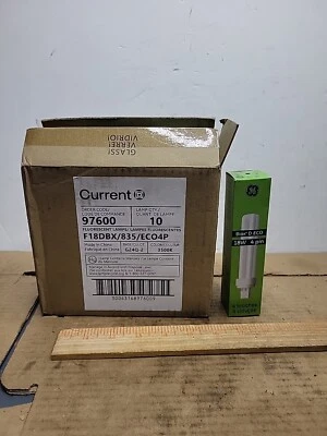 BOX OF 10 GE F18DBX/835/ECO4P COMPACT FLOURECENT LAMP 18W - Image 1 of 4