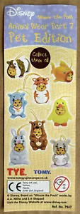 CARTINA WINNIE THE POOH ANIMAL WEAR PART 7 PET EDITION TOMY GACHA DISNEY - Foto 1 di 1