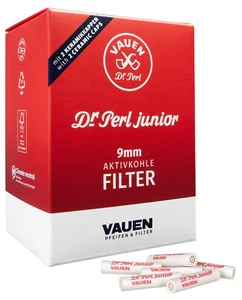 Dr. Perl Junior Aktivkohle Filter JUMAX 180 Stück in Box Vauen Pfeifenfilter 9mm - Bild 1 von 1