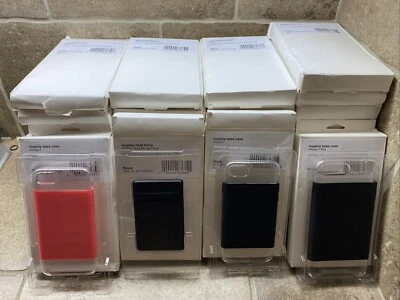 LOTE DE 45 fundas Mophie iPhone 7 y 7 Plus transparentes negras Hold Force Foto 1 de 4