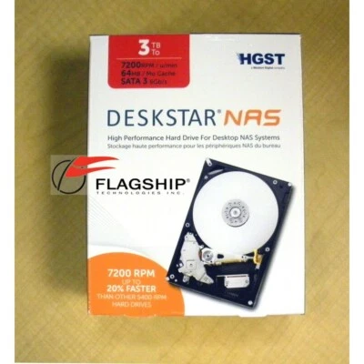 Hitachi H3IKNAS0003272SN 3TB 7.2K SATA 3.5" Hard Drive - Image 1 of 2