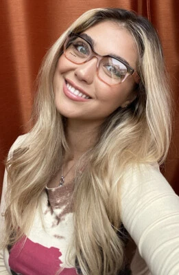 New PRADA VPR U02 VX5-1O1 50mm Pink Women's Eyeglasses Frame #4. - Image 1 of 4