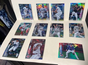 2020 Topps Chrome Refractors Lot Of 11 Brand New Straight From Box.