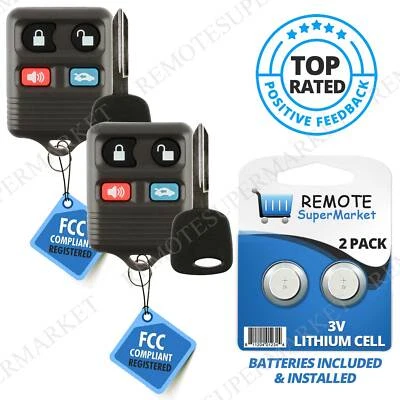 2 Replacement for 98 99 00 01 02 Mercury Grand Marquis Remote Entry Fob Key Set Foto 1 de 4