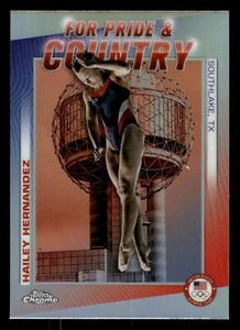2024 Topps Chrome US OLYMPIC HAILEY HERNANDEZ FOR PRIDE & COUNTRY #PC-7 - Picture 1 of 2