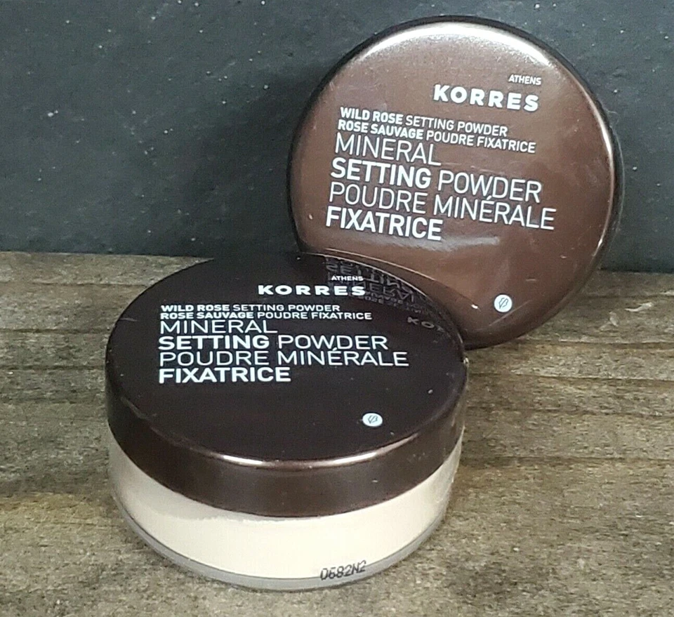 2X Korres Wild Rose Mineral Setting Powder ~ 0.29 oz 8.5g SEALED - Image 1 of 3