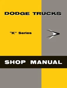 1957 Dodge Truck K Series Shop Manual - Picture 1 of 2