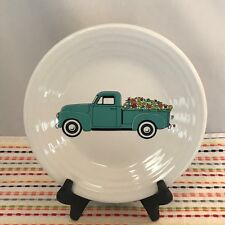 Fiestaware Turquoise Spring Floral Truck Lunch Plate Fiesta 9 in Luncheon NWT