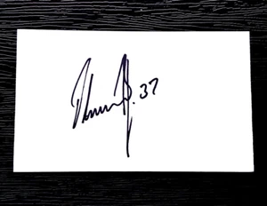OLAF KOLZIG WASHINGTON CAPITALS GOALIE AUTOGRAPHED SIGNED INDEX CARD 3X5 B - Picture 1 of 1