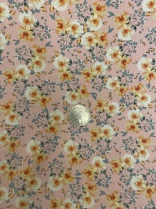 3 Metres Printed Soft Crepe Fabric For summer Dress/Skirt /Blouse/Display New ! - Picture 1 of 3