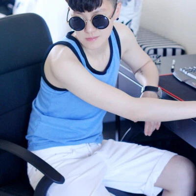 Tomboy Cotton Vest Tank Top Camisole Lesbian Breast Chest Binder Undershirt - Image 1 of 4