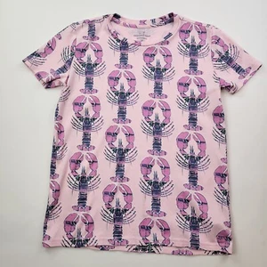 Vineyard Vines Shirt Girls 14 Pink Lobsters All Over Print Short Sleeve Whale - Picture 1 of 7
