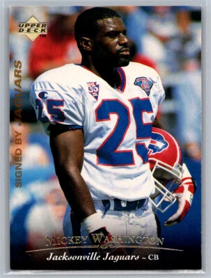 # 283 Mickey Washington Jacksonville Jaguars 1995 Upper Deck - Image 1 of 2