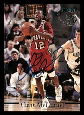 1995 Classic #NNO Clint McDaniel Rookie RC Card Auto