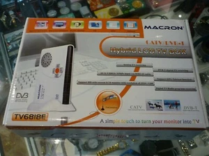 MACRON HYBRID CATV/DVB-T LCD TV BOX (TV6818E) BUNDLE IN BOX - AU STOCK ! - Bild 1 von 11
