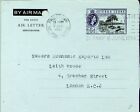 SEPHIL SIERRA LEONE 1961 6d PS AIRMAIL AEROGRAMME À LONDRES GB AVEC CACHET