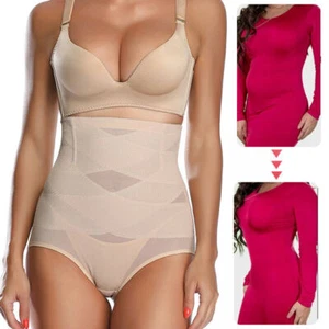 Womens High Waist Tummy Control Body Shaper Shapewear Trainer Underwear Panties - Picture 1 of 14