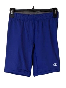 Champion Youth Small Blue Shorts Double Dry Elastic Waist and Cuffs - Picture 1 of 4
