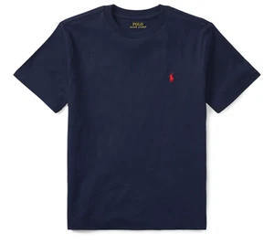 Camiseta Original Ralph Lauren Niños S/S Crew Azul Oscuro Rojo Poni EDAD 18/20 NIÑOS XL - Imagen 1 de 2