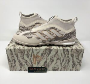 Adidas Paul Pogba ACE 17+ TR Limited Edition Turf Shoe (US Sz 10) Brown/White