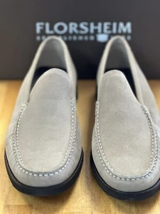 Florsheim Tuscany Men’s Loafers Nubuck Leather, Size 13 Medium, New In Box - Picture 1 of 5