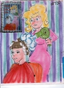Cake Decorating and Craft Stencil Hairdresser Beautician Blow dryer Curlers - Picture 1 of 2