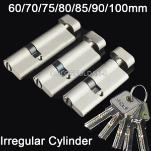 Einfach geöffnet unregelmäßig Sicherheit Messing Tür Schließzylinder 60 70 75 80 85 90 100 mm - Bild 1 von 23