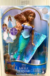Muñeca 2 en 1 de acción en vivo de Disney Little Mermaid Ariel Transforming NUEVA 3+ - Imagen 1 de 5