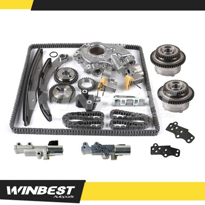 Bomba de aceite solenoide de piñón VVT de cadena de distribución para Nissan Frontier NV3500 Xterra Foto 1 de 4