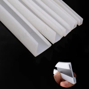 Silicone Rubber U Channel Edging Trim Seal Square U-Shaped Bumper Multiple Sizes - Picture 1 of 17