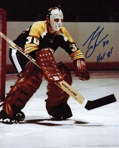 Gerry Cheevers Signed Autographed 8x10 Photo NHL Boston Bruins Legend HOF - Picture 1 of 1