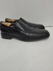 DOCKERS BLACK LEATHER WORK DRESS SLIP-ON CASUAL MENS 12M SHOES