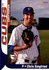 2010 Daytona Cubs Choice #24 Chris Siegfried McMinnville Oregon OR Baseball Card
