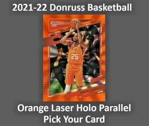 2021-22 Donruss Basketball Holo Orange Laser Parallel You Pick Complete Your Set