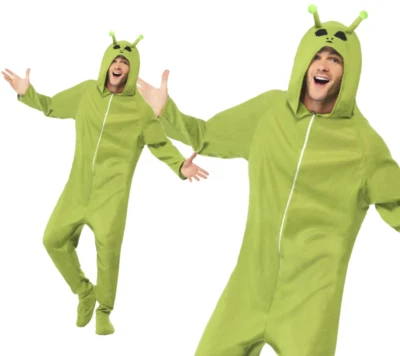 Disfraz de Alien Elegante para Hombres Damas Traje de Jumpuit Alien S-L Foto 1 de 2
