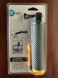 ONN Floating Selfie Stick For GoPro Cameras Smartphone, Water Tight Storage NIP - Picture 1 of 12