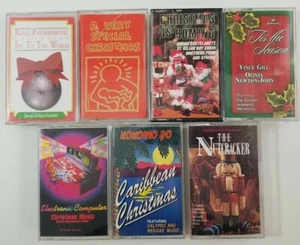 Christmas Cassette Tape Lot of 7 Titles SEE DESCRIPTION FOR TITLES - Picture 1 of 3