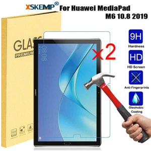 2Pcs For Huawei Mediapad T1 T3 M5 M6 Tablet 9H Tempered Glass Screen Protector - Picture 1 of 30