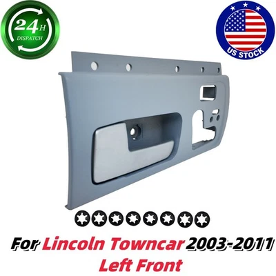 2003-2011 For Lincoln Towncar Left Front Door Handle Bezel Heat-Air-Memory US  - Image 1 of 4