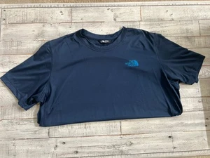 THE NORTH FACE Flash Dry Mens XL Blue Short Sleeve Shirt Athletic Performance - Imagen 1 de 6