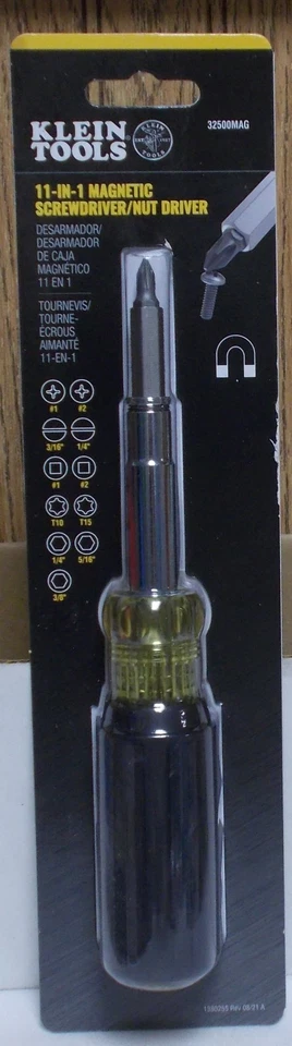 Klein Tools 32500MAG Magnetic Multi-Bit Driver Nut Driver 11-in-1 Multi-Tool - Image 1 of 1